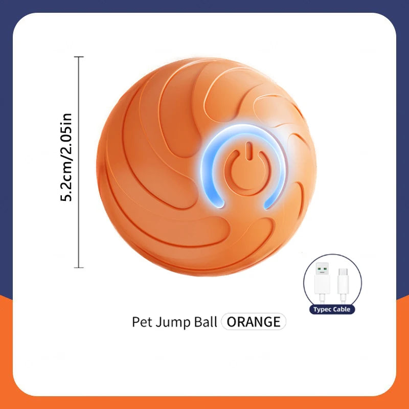 Smart Interactive Dog Toy Ball – USB Rechargeable Bouncing Ball for Dogs & Cats