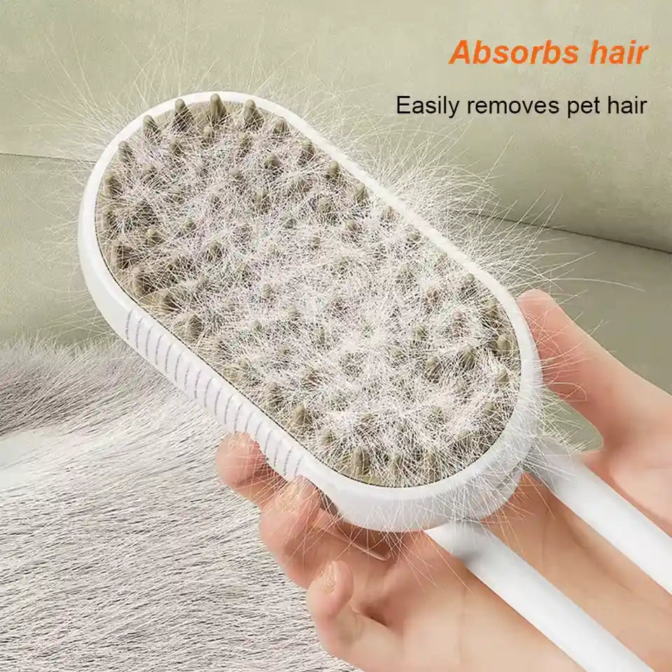 Steam Brush for Dogs & Cats