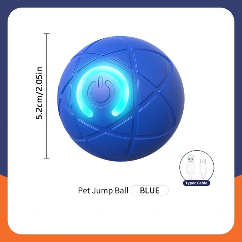 Smart Interactive Dog Toy Ball – USB Rechargeable Bouncing Ball for Dogs & Cats