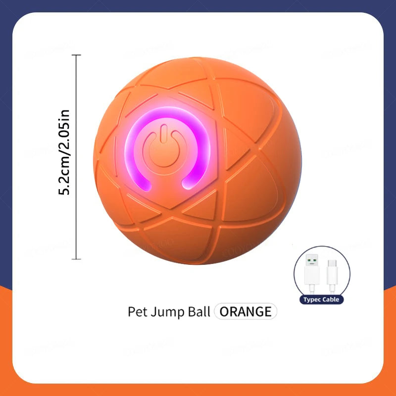 Smart Interactive Dog Toy Ball – USB Rechargeable Bouncing Ball for Dogs & Cats