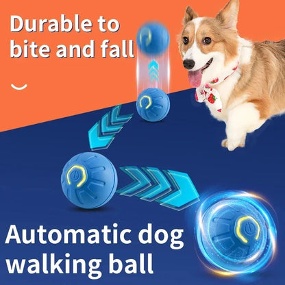 Smart Interactive Dog Toy Ball – USB Rechargeable Bouncing Ball for Dogs & Cats